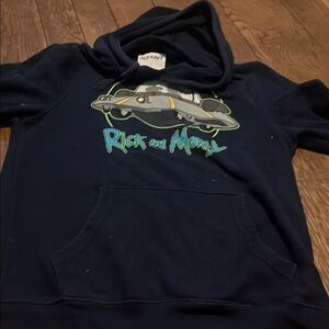Old Navy Navy Blue Rick and Morty Hoodie